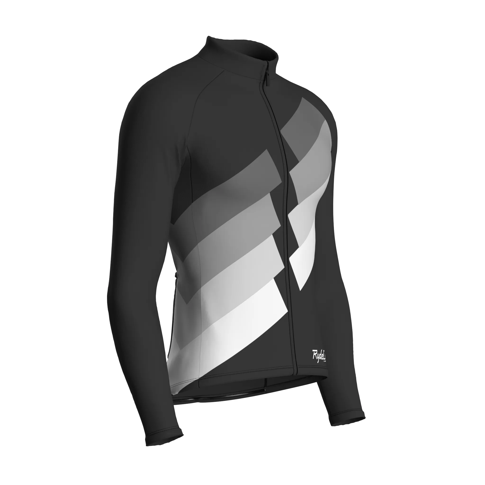 Digital Echo | Charcoal Gray Male Long Sleeves Jersey