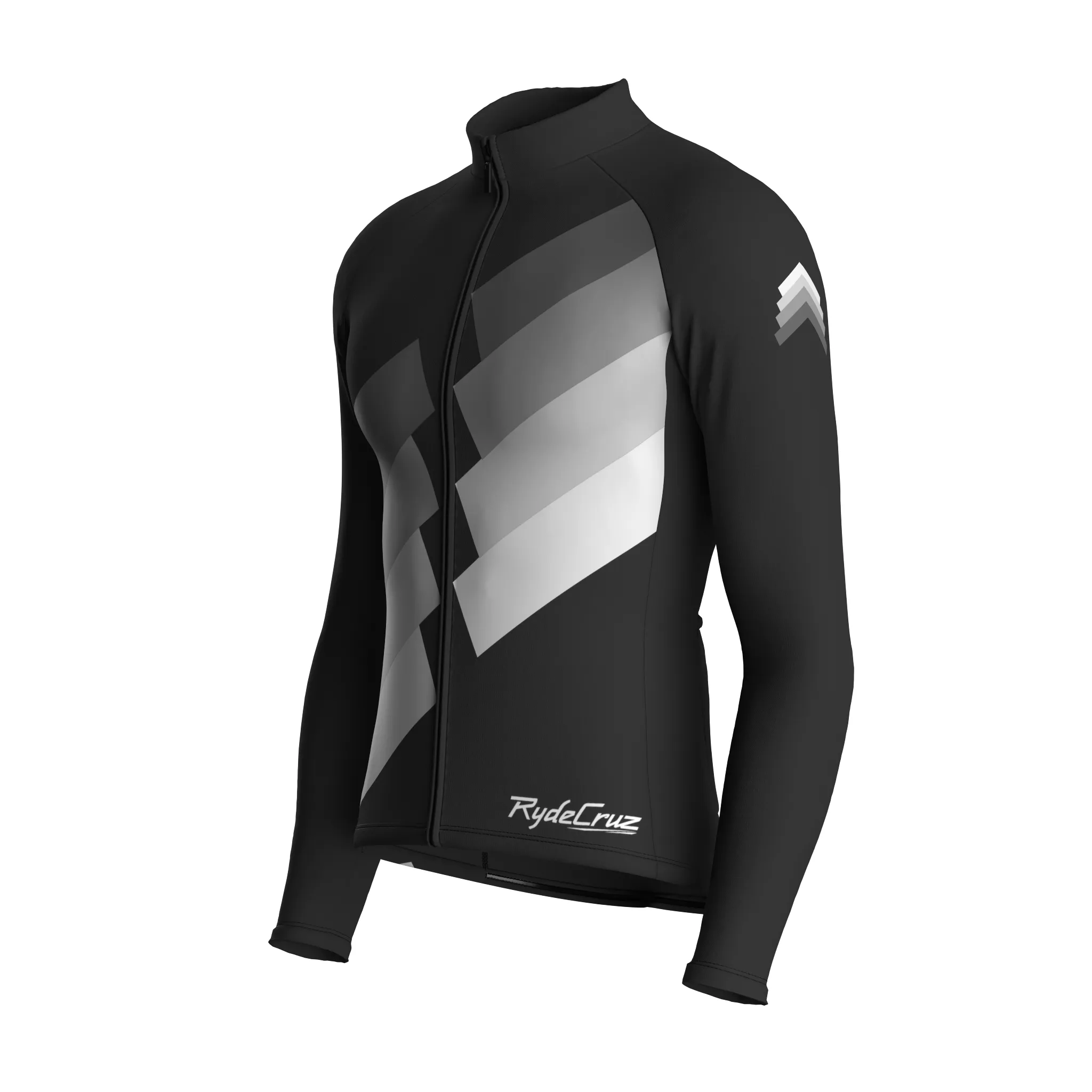 Digital Echo | Charcoal Gray Male Long Sleeves Jersey