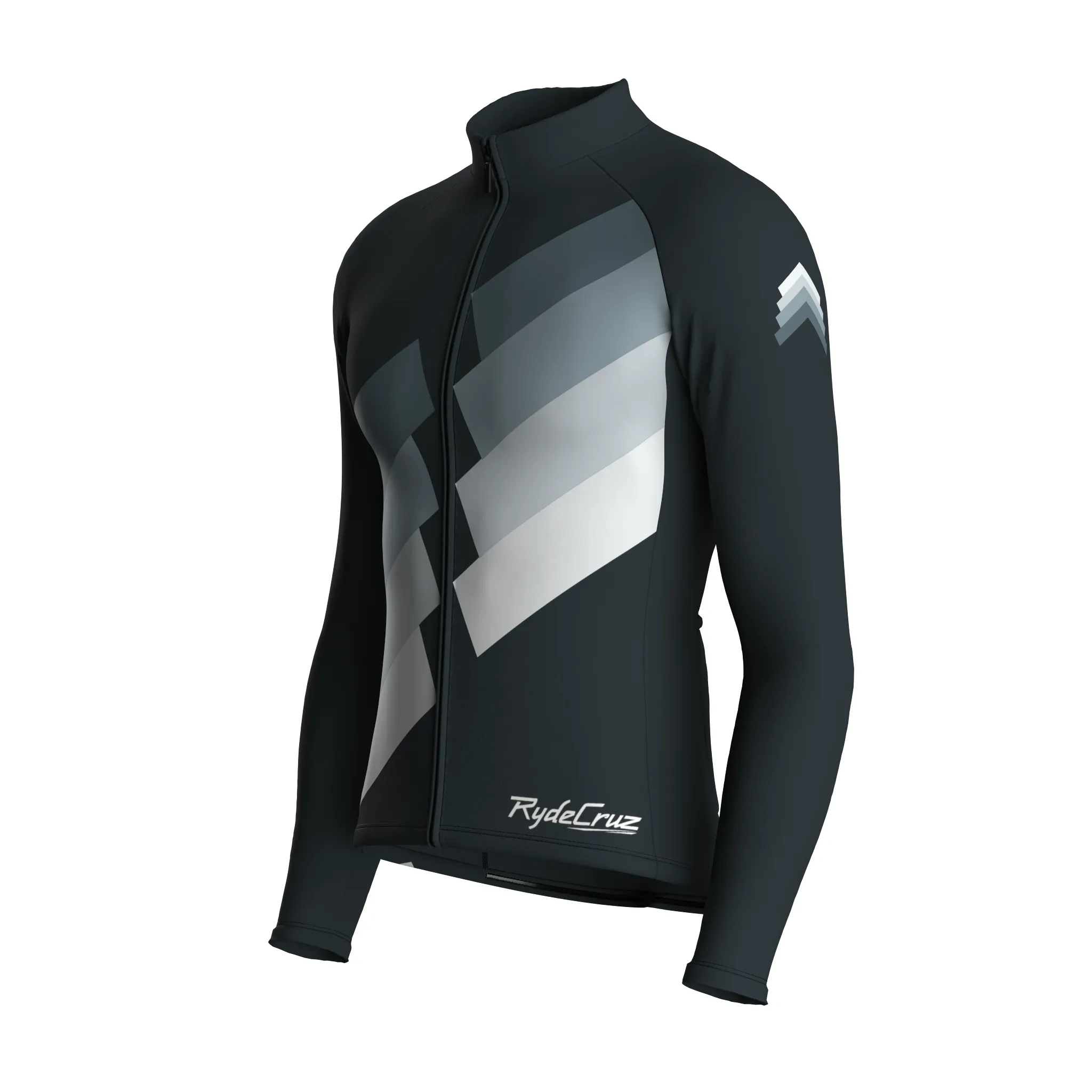 Digital Echo | Gunmetal Gray Male Long Sleeves Jersey