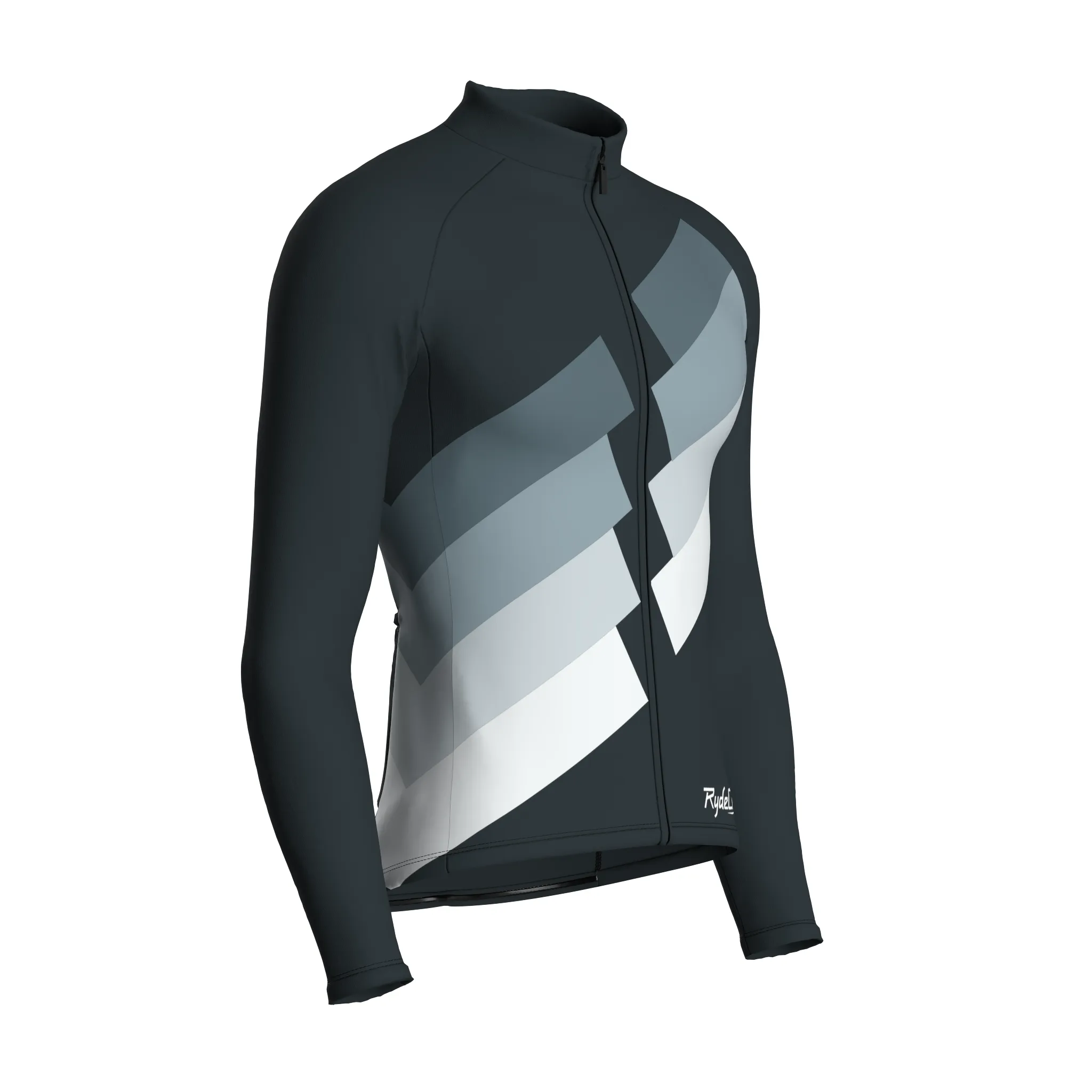 Digital Echo | Gunmetal Gray Male Long Sleeves Jersey