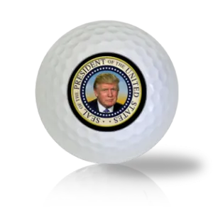 Donald Trump Stern Look Presidential Seal Golf Balls