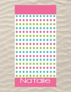 Dots Beach Towel 2 Color Options