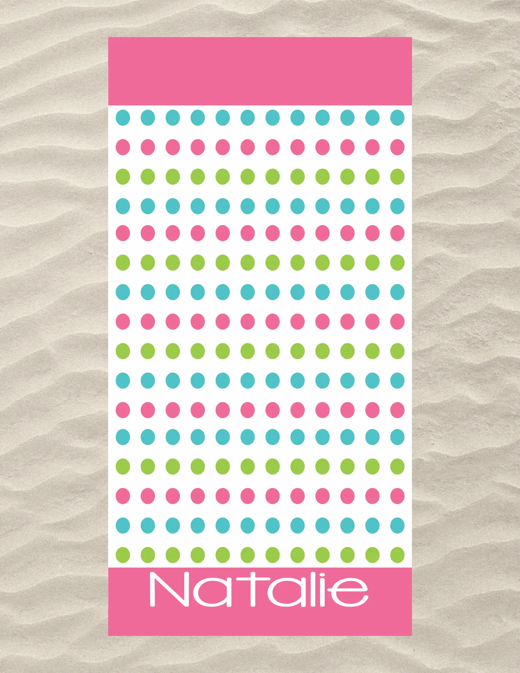 Dots Beach Towel 2 Color Options
