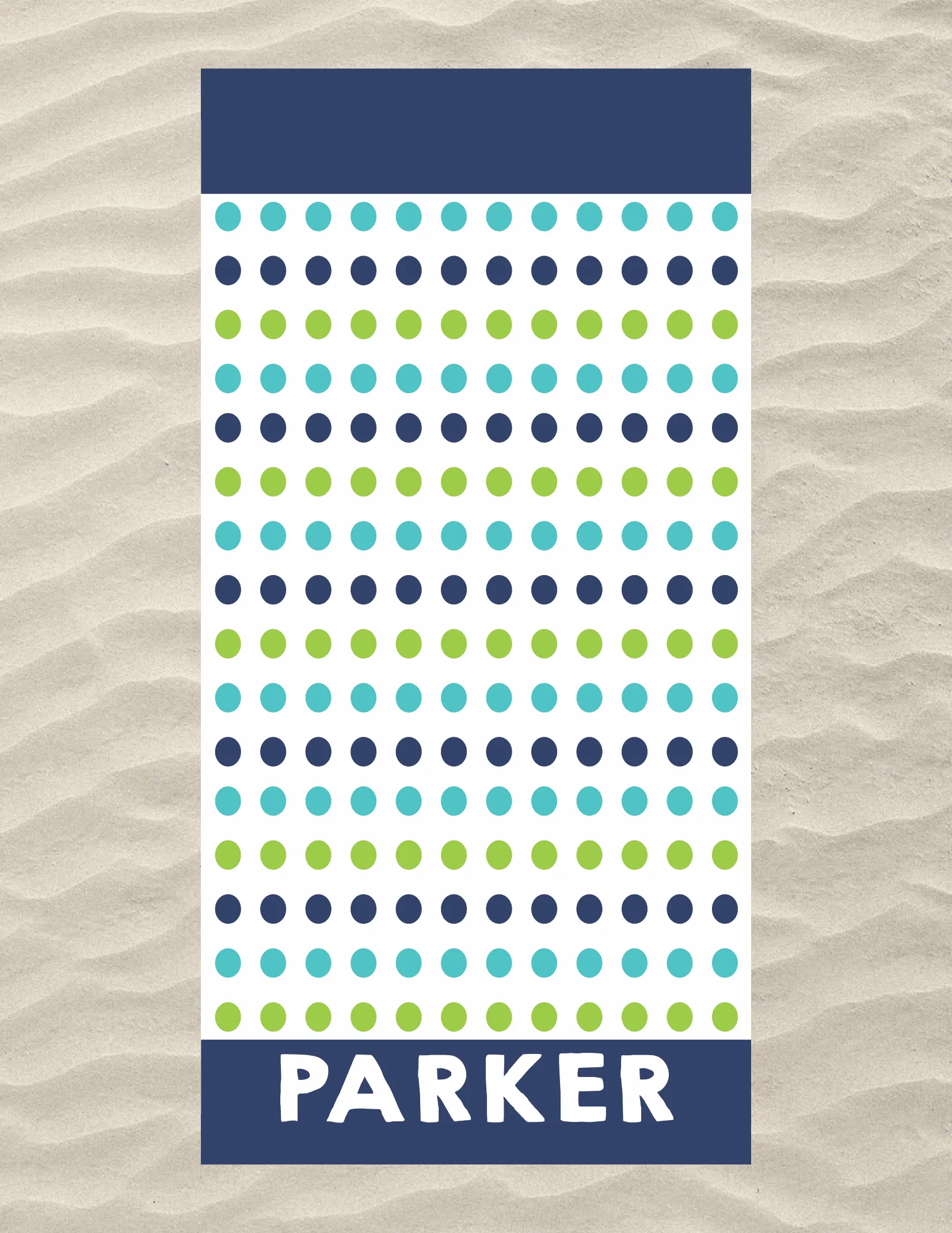 Dots Beach Towel 2 Color Options