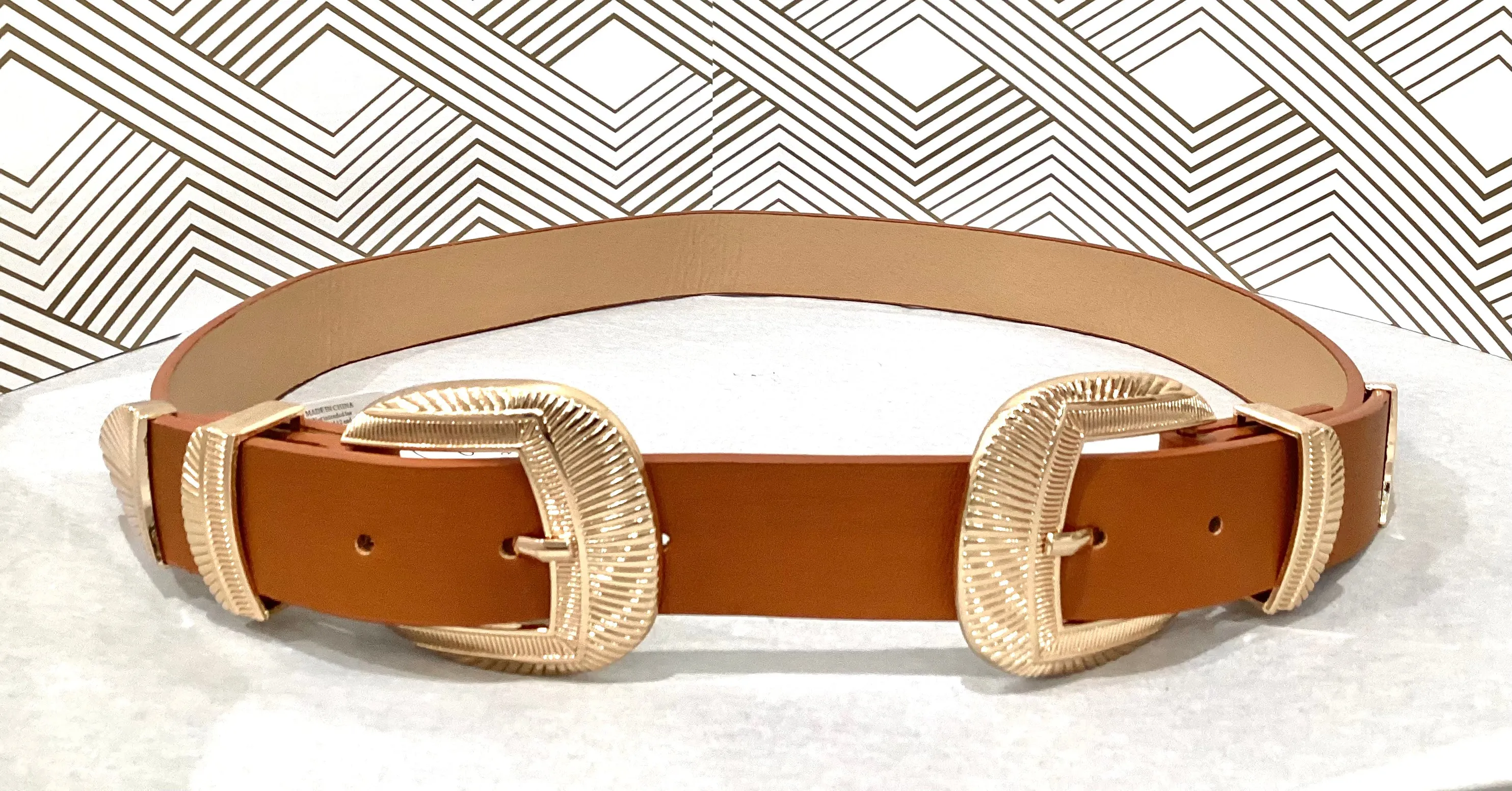 Double Western Buckle Belt