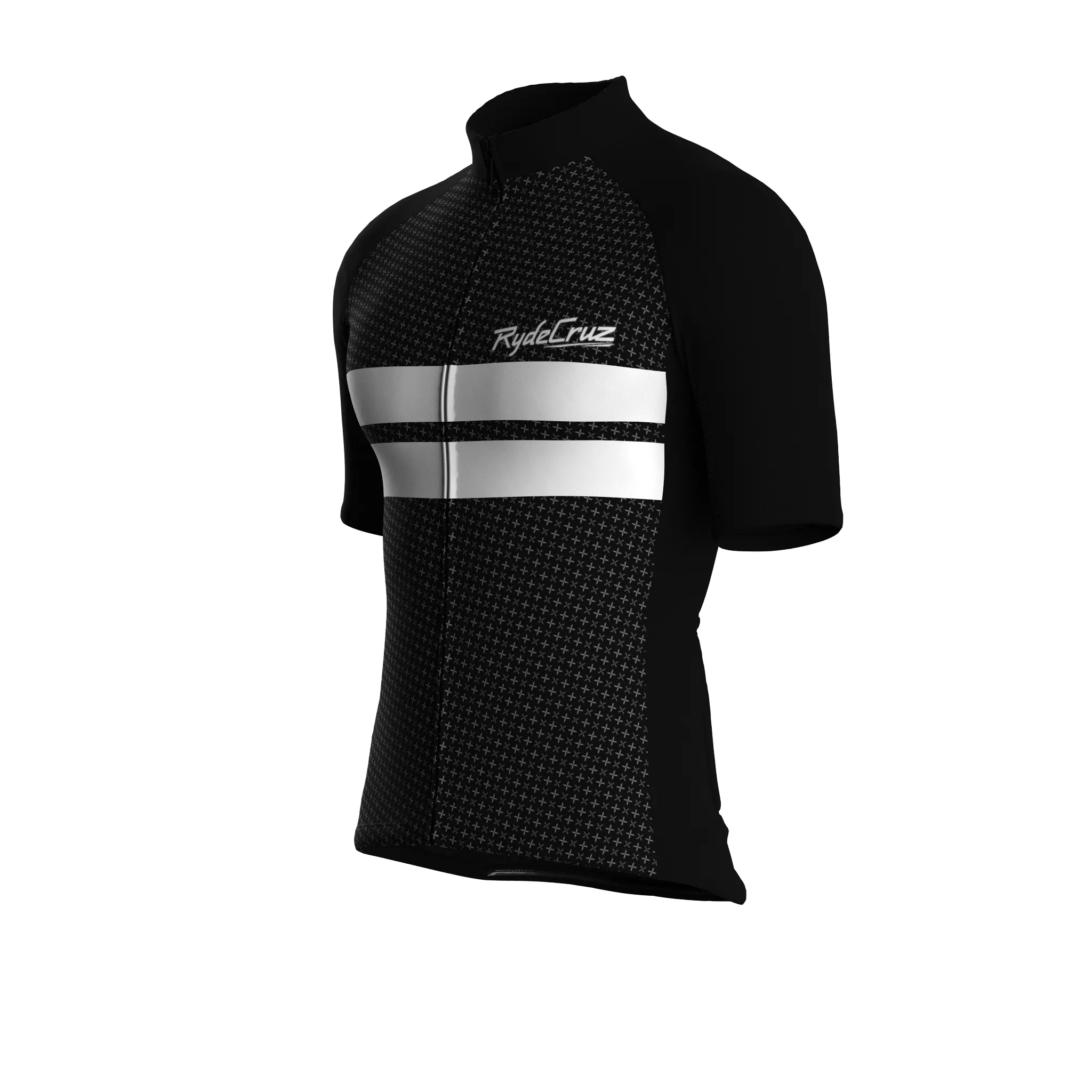 Dual Stripe Dynamics | Black Male Short Sleeves Jersey