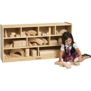 ECR4KIDS Birch 48" Block Storage Cart