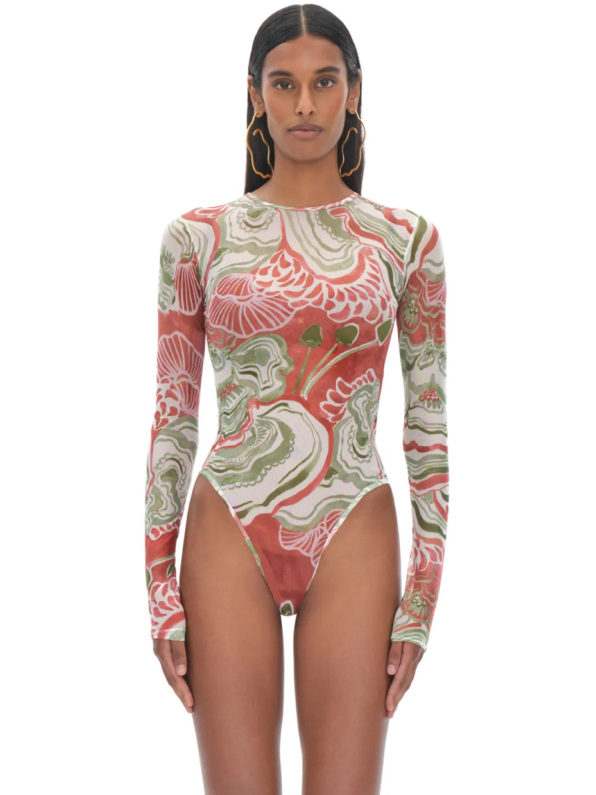 Elle Mesh Leotard ::RET
