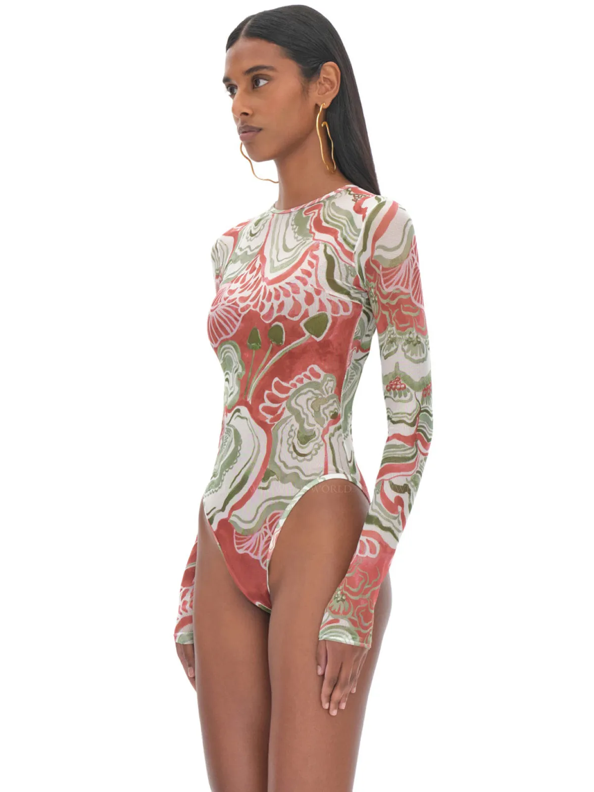 Elle Mesh Leotard ::RET