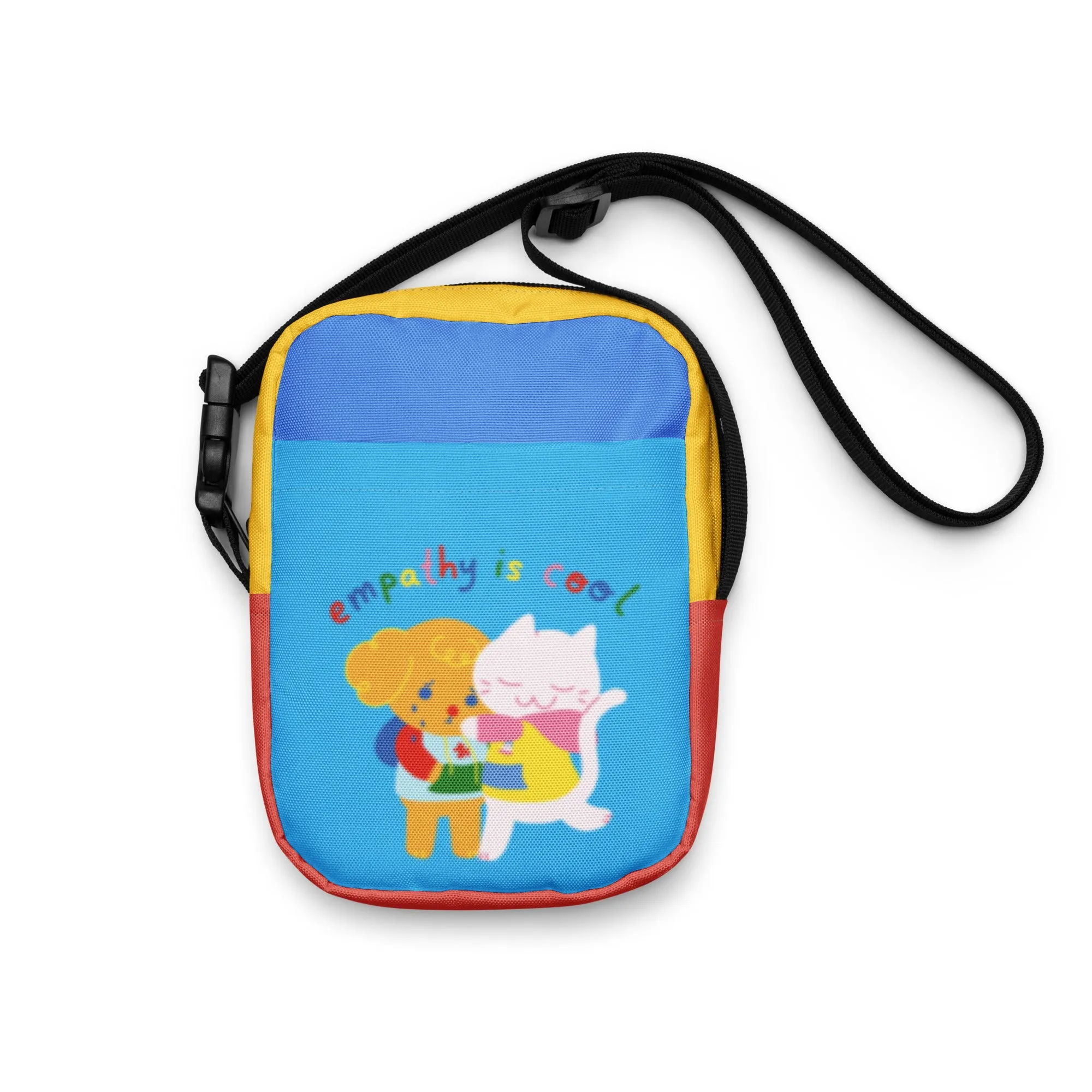 Empathy is Cool Kidcore Colorblock Utility crossbody bag