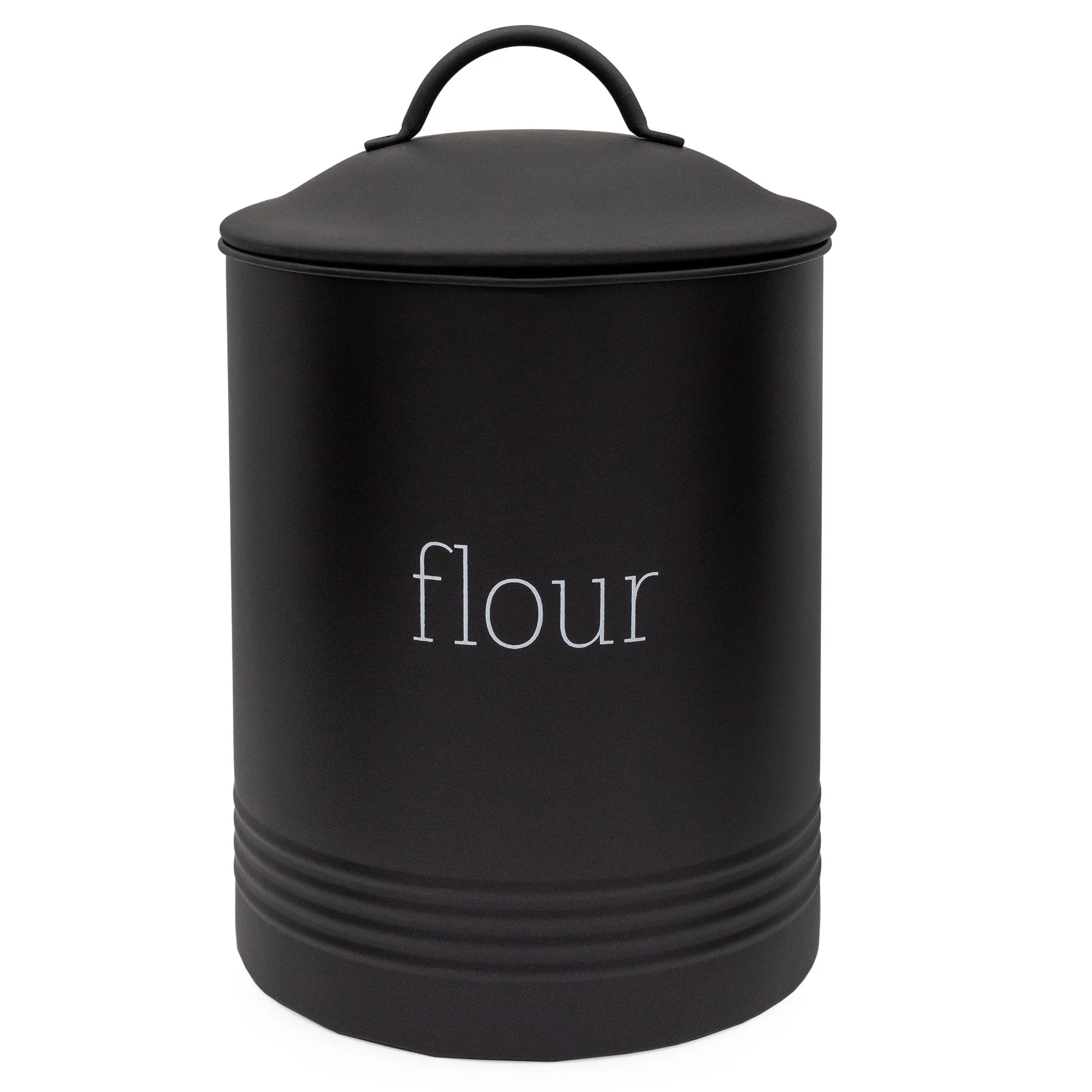 Enamelware Black Flour Canister (Case of 4)