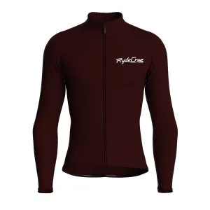 Essential | Dark Red Male Long Sleeves Jersey