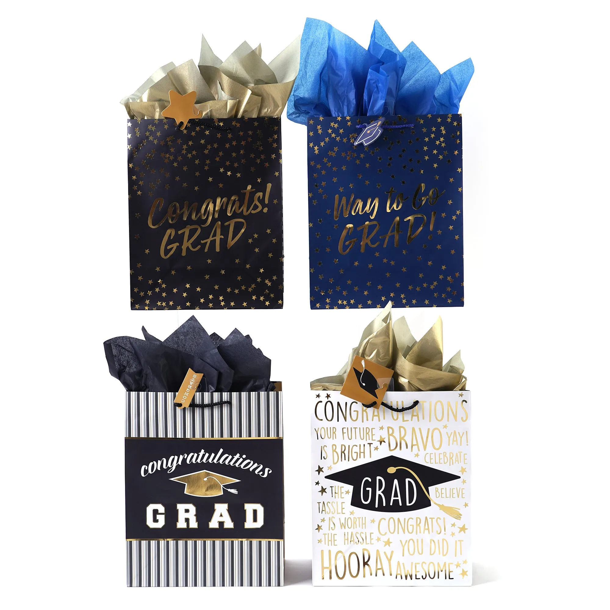 Extra Large Hot Stamp Go For It Grad Bag, 4 Designs