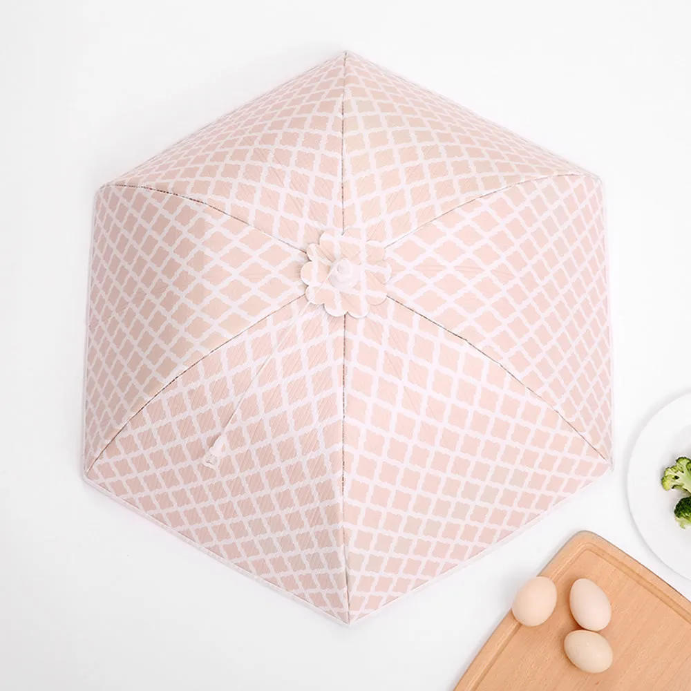 Fasola Foldable Insulated Food Cover - Pink, 18 inches