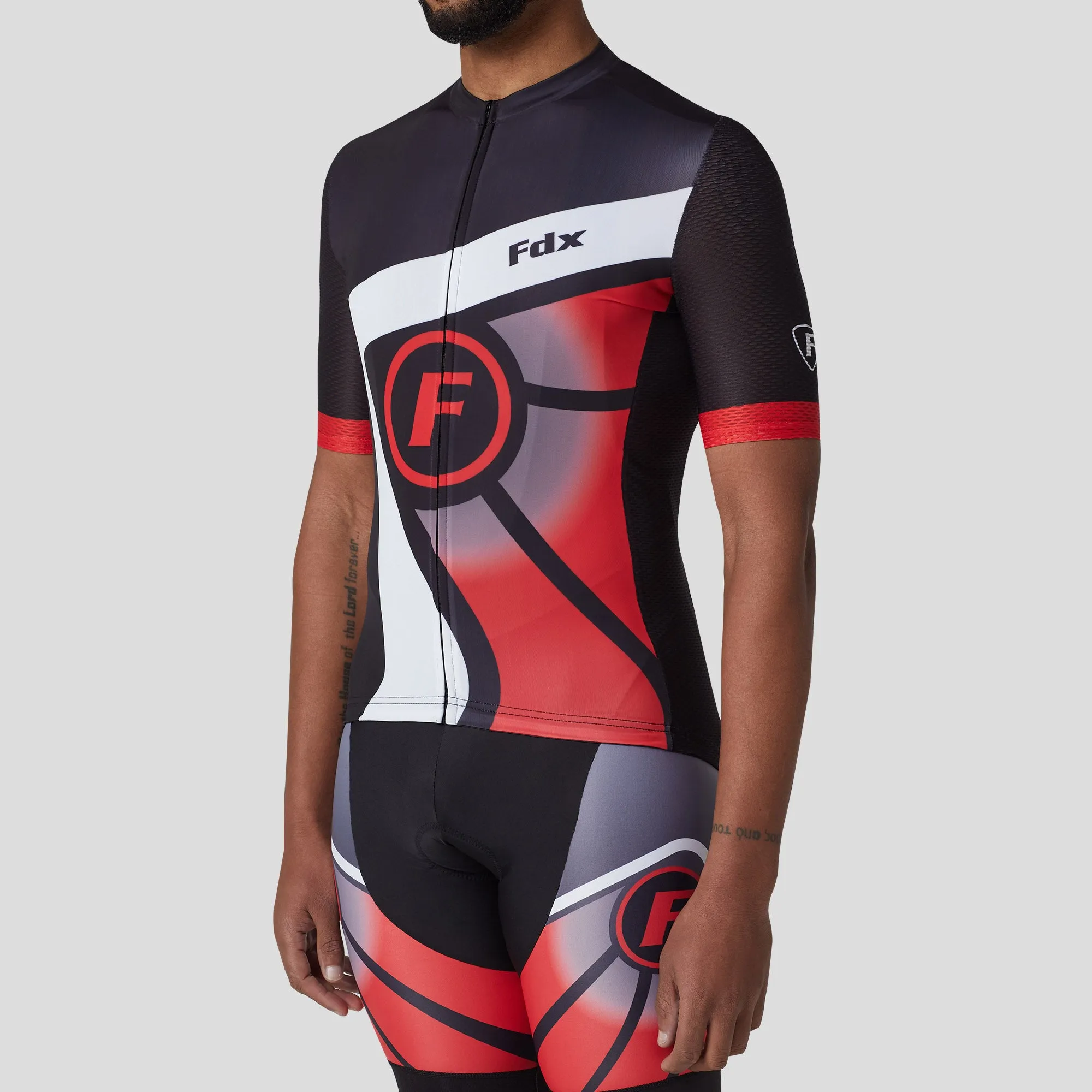 Fdx Signature Red Men's & Boy's Short Sleeve Summer Cycling Jersey