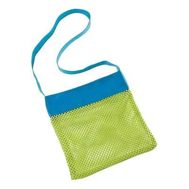 Foldable Portable Beach Bag Kids Children Mesh Storage Bag Outdoor Beach Park Swimming Toys Towel Clothes Organizer Swimming Bag