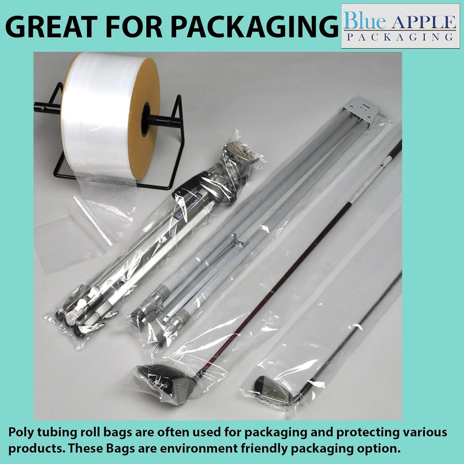 Food Grade Poly Tubing Roll Bags 3Mil 26x1450ft- Impulse Heat Sealer