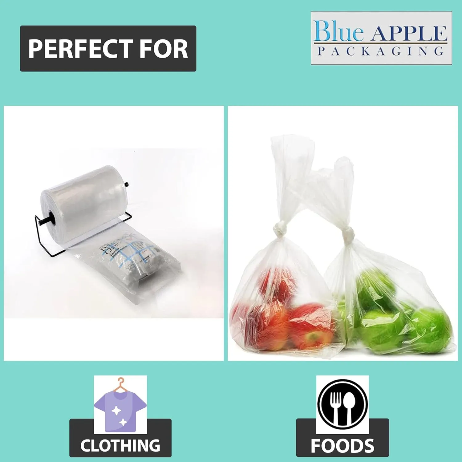 Food Grade Poly Tubing Roll Bags 3Mil 26x1450ft- Impulse Heat Sealer