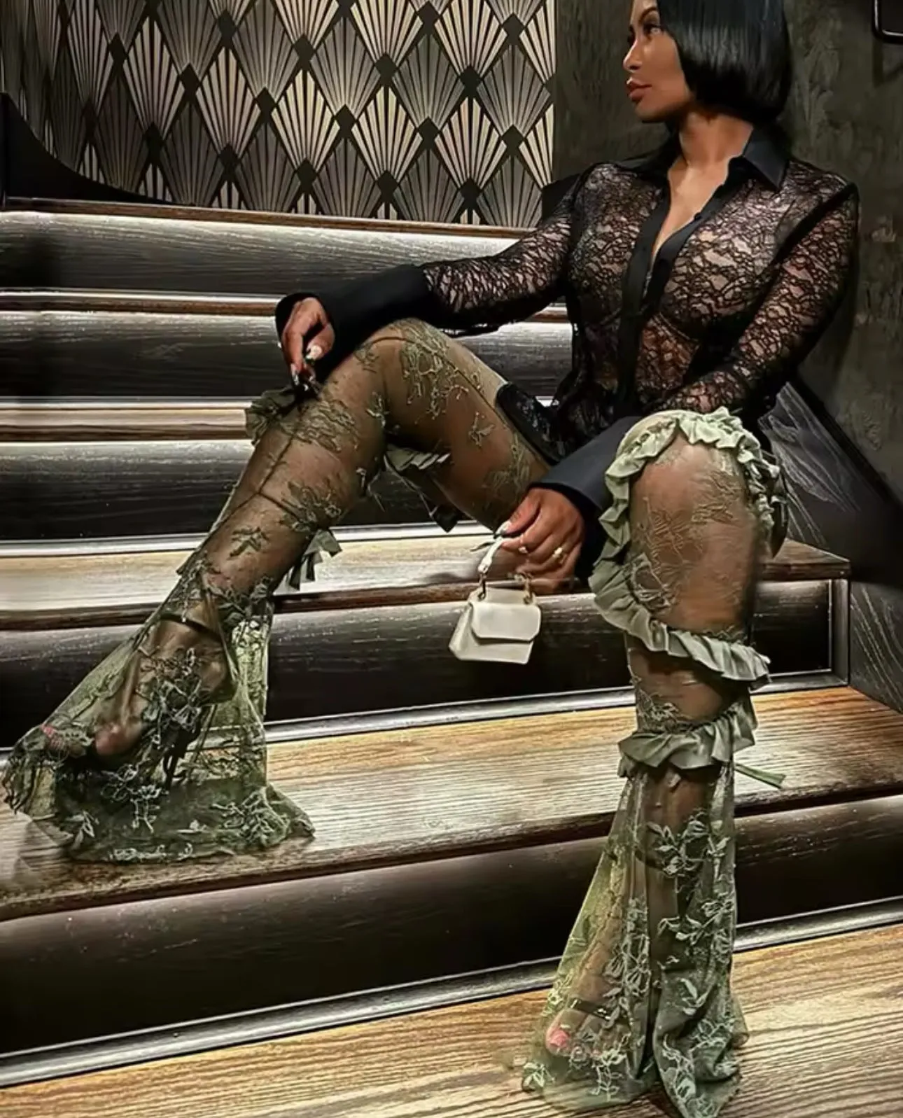 “Foxy” Mesh tights