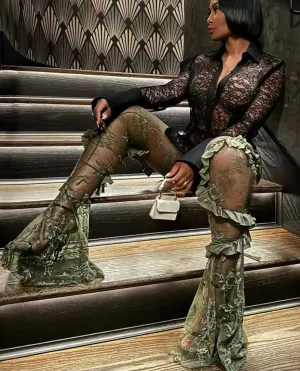 “Foxy” Mesh tights