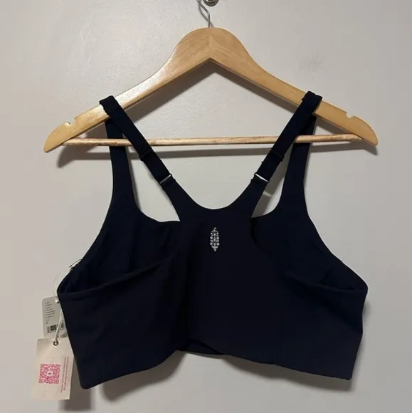 FP Movement X Hatch Black Never Better Square Neck Bra Size Large