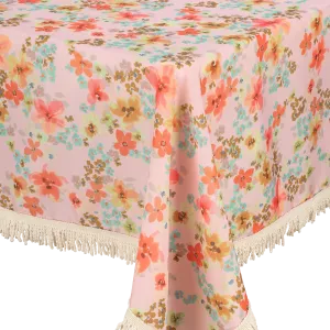 Fringed Tablecloth Blush Meadows