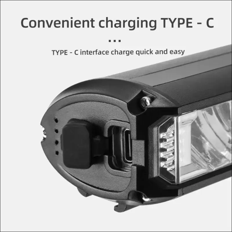 Front bicycle light - 900lumen, waterproof, usb charging, 2000mah battery