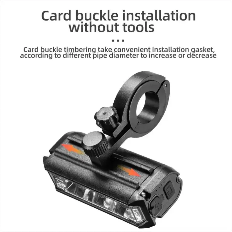 Front bicycle light - 900lumen, waterproof, usb charging, 2000mah battery