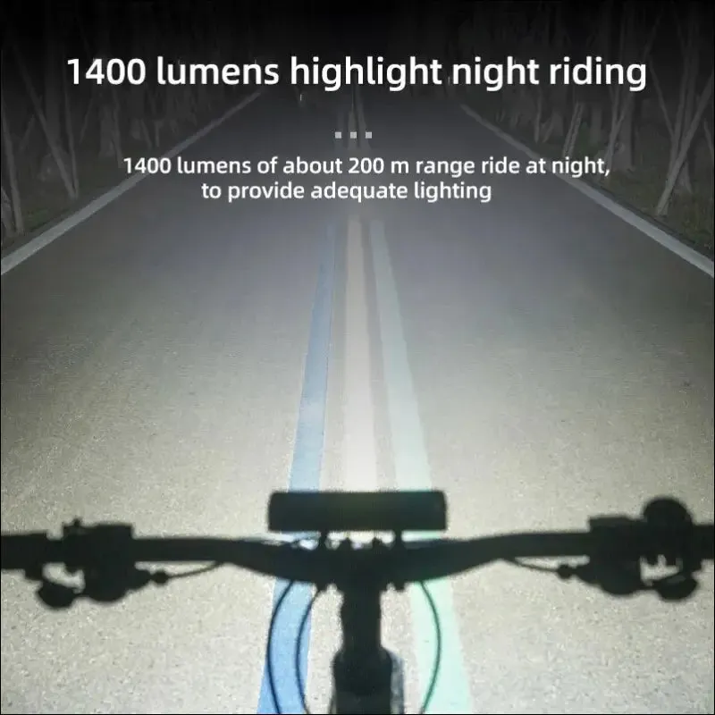 Front bicycle light - 900lumen, waterproof, usb charging, 2000mah battery