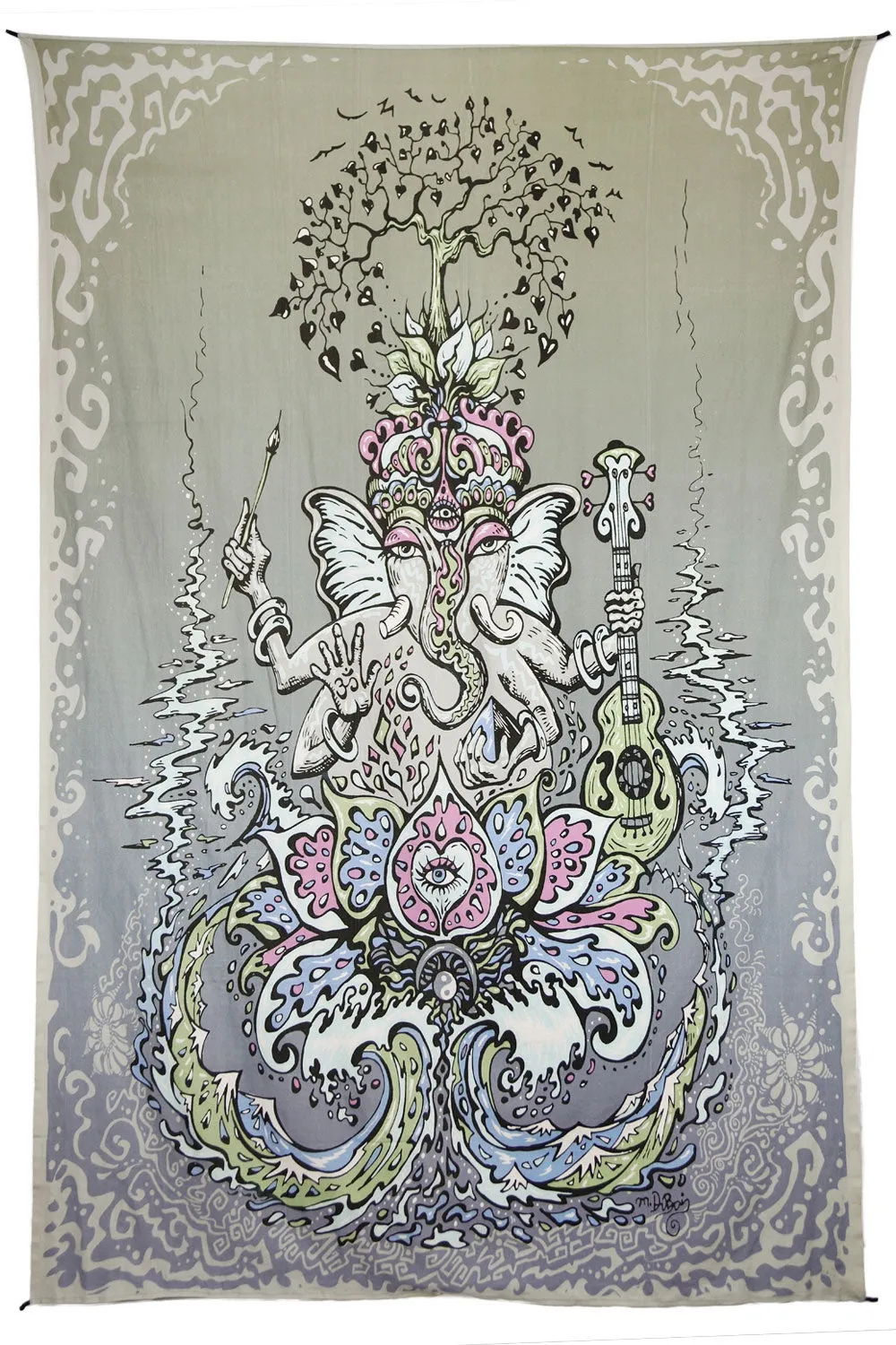 Ganesha Art Print Tapestry 53x85