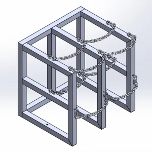 Gas Cylinder Barricade Rack (2x2)