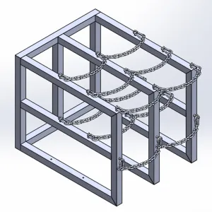 Gas Cylinder Barricade Rack (2x3)