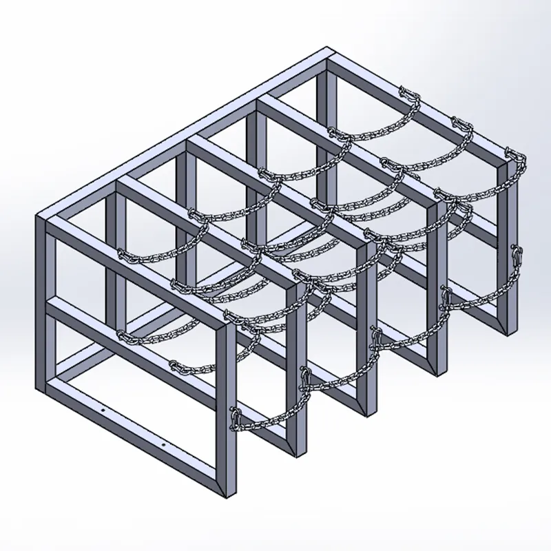 Gas Cylinder Barricade Rack (4x3)