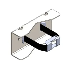Gas Cylinder Wall Mount Bracket (1x) - Stainless Steel