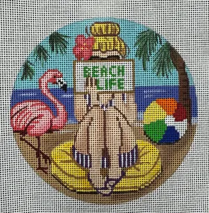 GE-GS202 Stitching Girl Beach Life