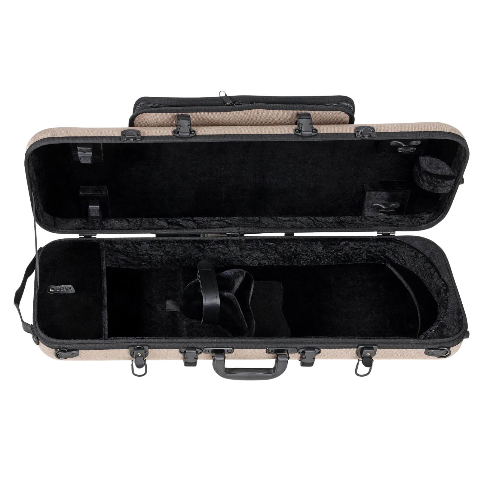 GEWA Bio-A Oblong Violin Case with Sheet Music Pocket 1/2-4/4 Beige