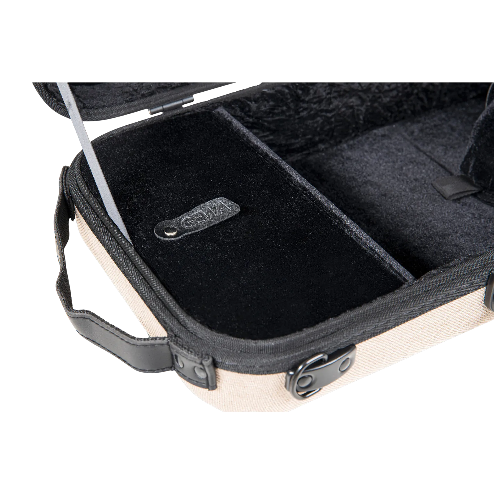 GEWA Bio-A Oblong Violin Case with Sheet Music Pocket 1/2-4/4 Beige