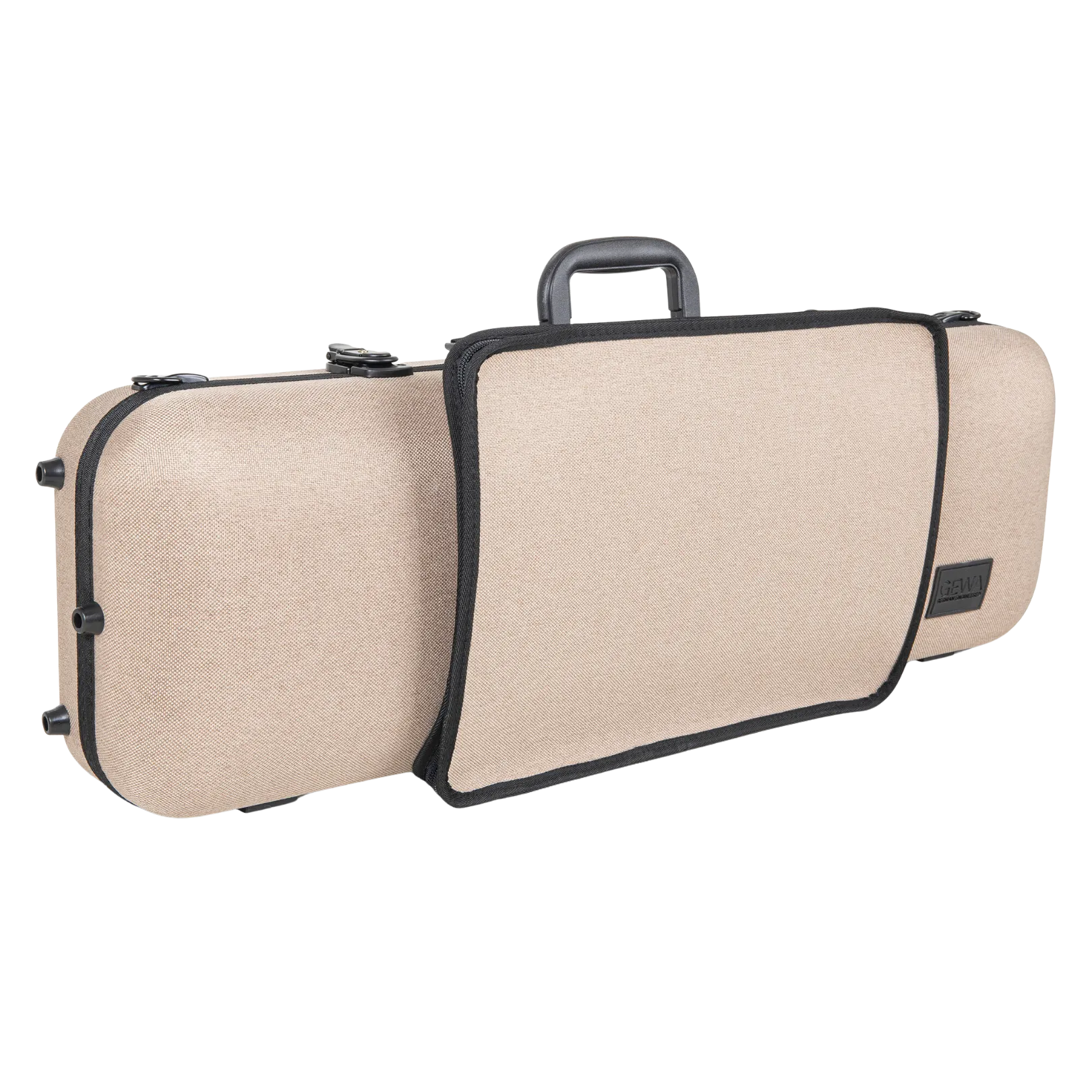 GEWA Bio-A Oblong Violin Case with Sheet Music Pocket 1/2-4/4 Beige