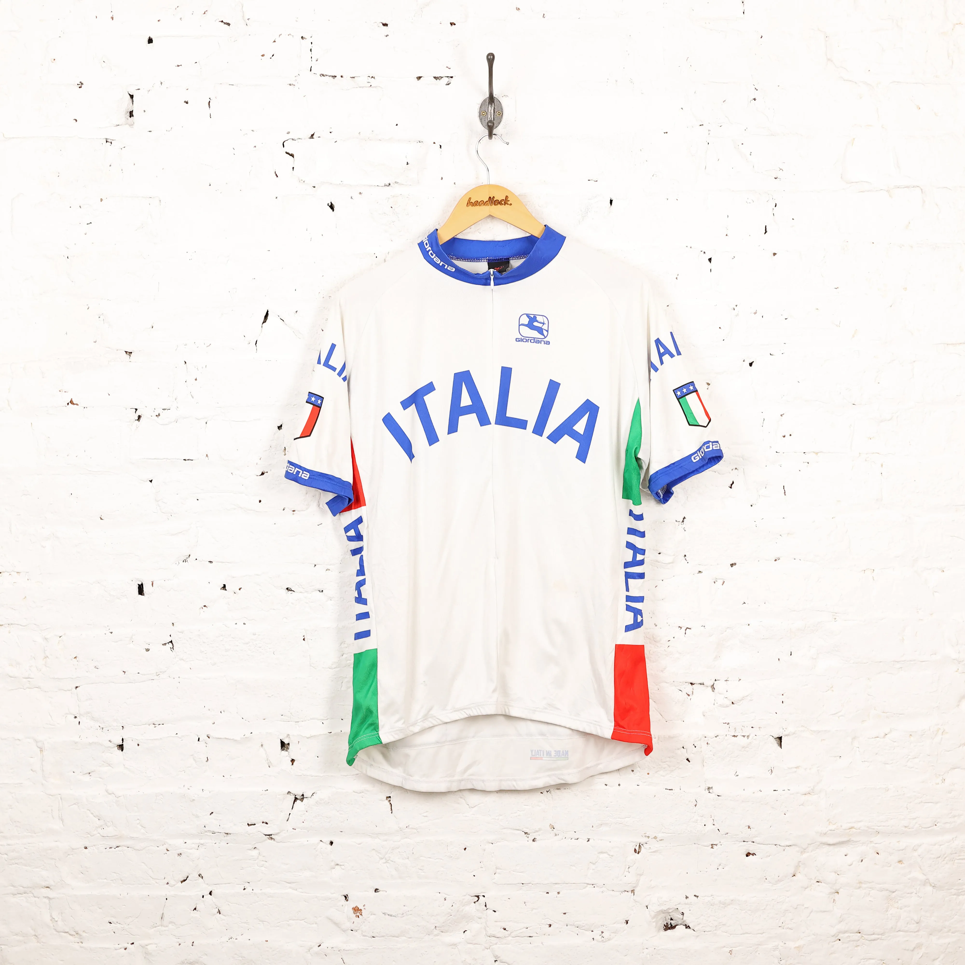 Giordana Italia Cycling Top Jersey - White - XL