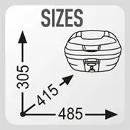 Givi E340NT Monolock Top Box (34 litre)