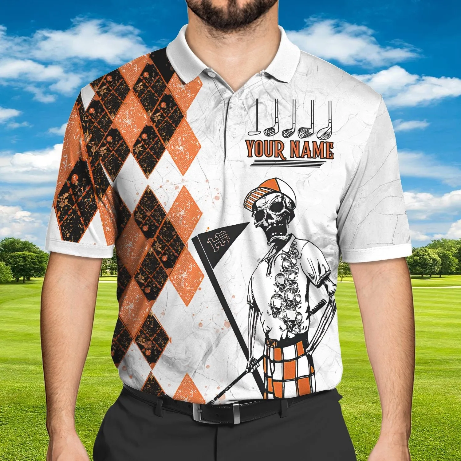Golf 02 - Personalized Name 3D Polo Shirt - Nvc97