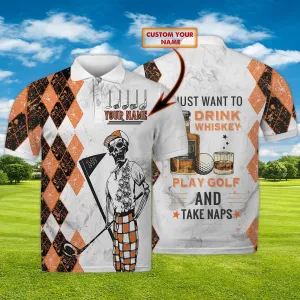 Golf 02 - Personalized Name 3D Polo Shirt - Nvc97