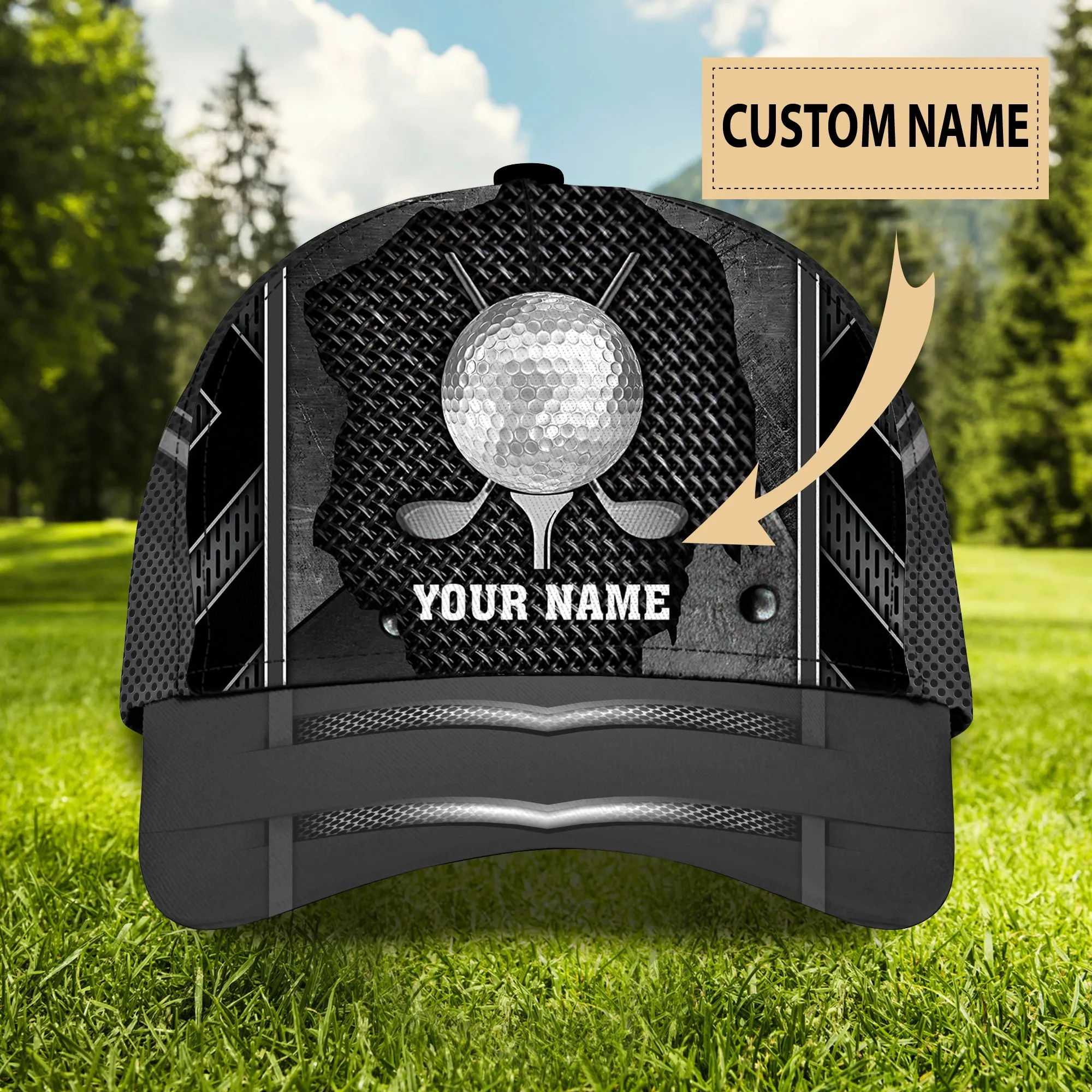 Golf 2 - Personalized Name Cap