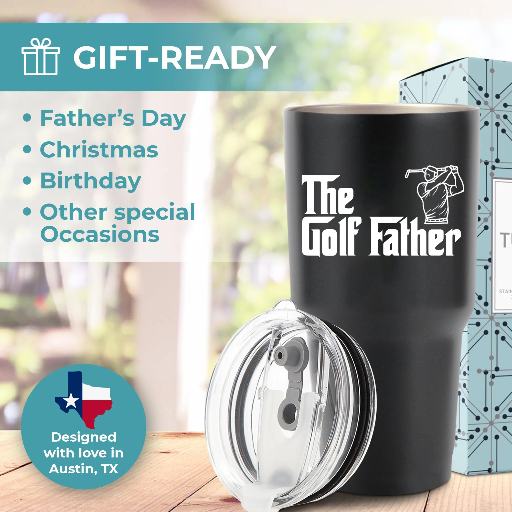 Golf Father Tumbler 30oz