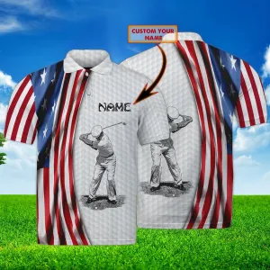 Golf - Personalized Name 3D Polo Shirt - TD96 000