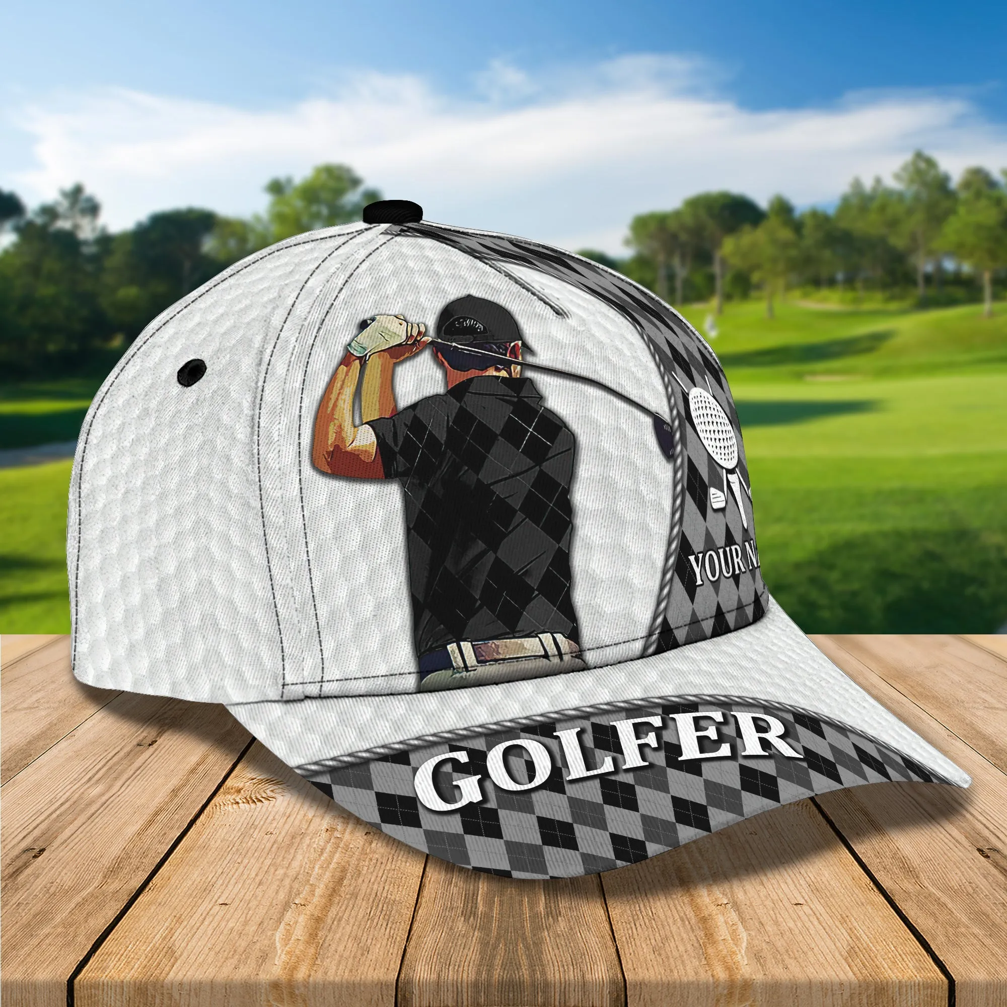 Golf - Personalized Name Cap - Nvc97-1095