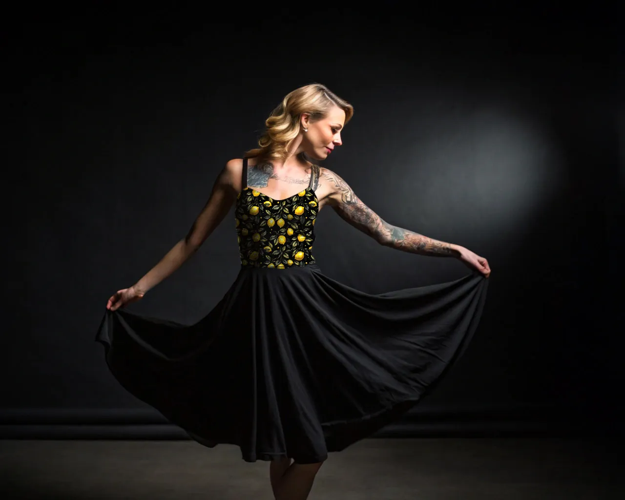 Gothic Lemon - Midi Dress