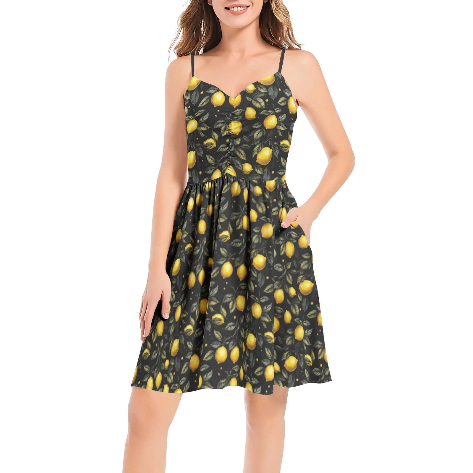 Gothic Lemon Summer Dress
