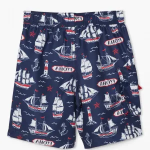 Hatley 'Nautical Ships' Swim Trunks