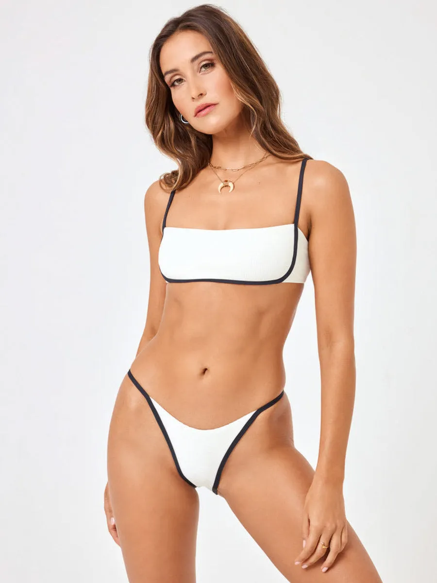 Hazel Top in Cream/Black